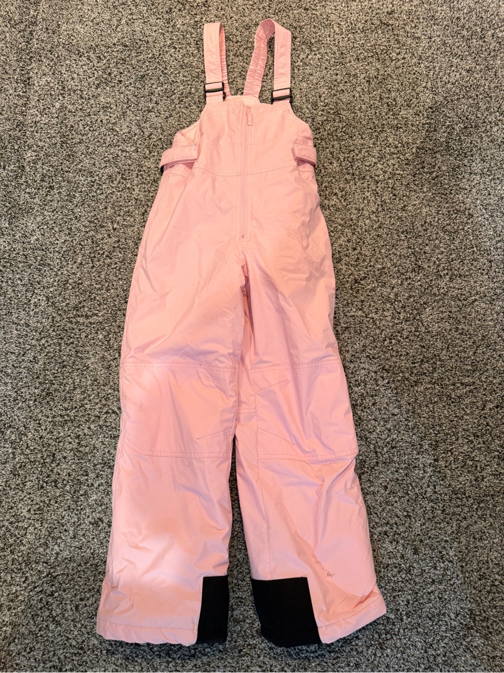 Columbia- Girls' Pink Insulated Snow Bib Overalls with Adjustable Straps